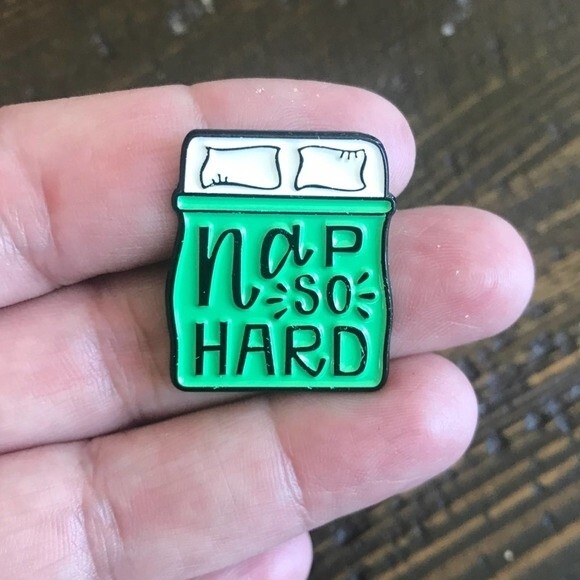 NAP SO HARD Collectible Enamel Pin NEW! 564x1 - Picture 1 of 5